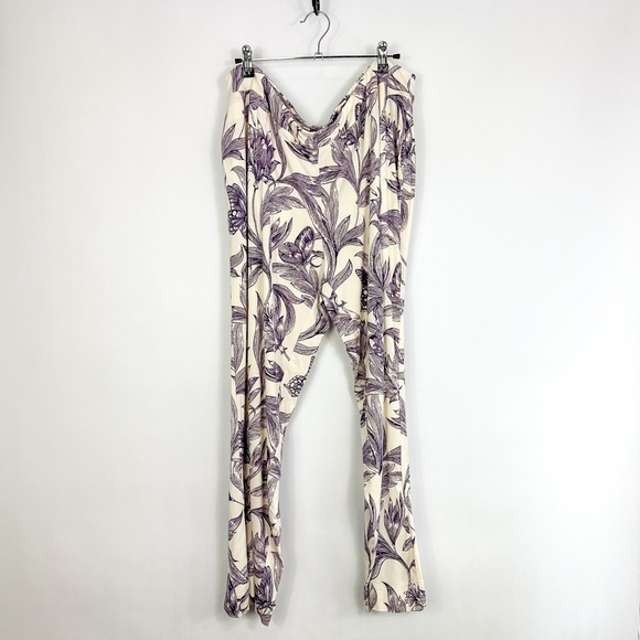 Soma Purple & Cream Floral Cool Nights 2 Piece Pajama Set - Picture 8 of 11